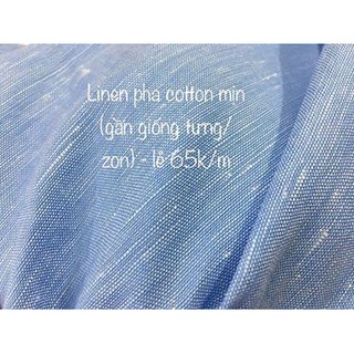 [Vaihoa2015] Vải Linen cotton mềm mịn - May cho bé không ráp ngứa <LOẠI 1>