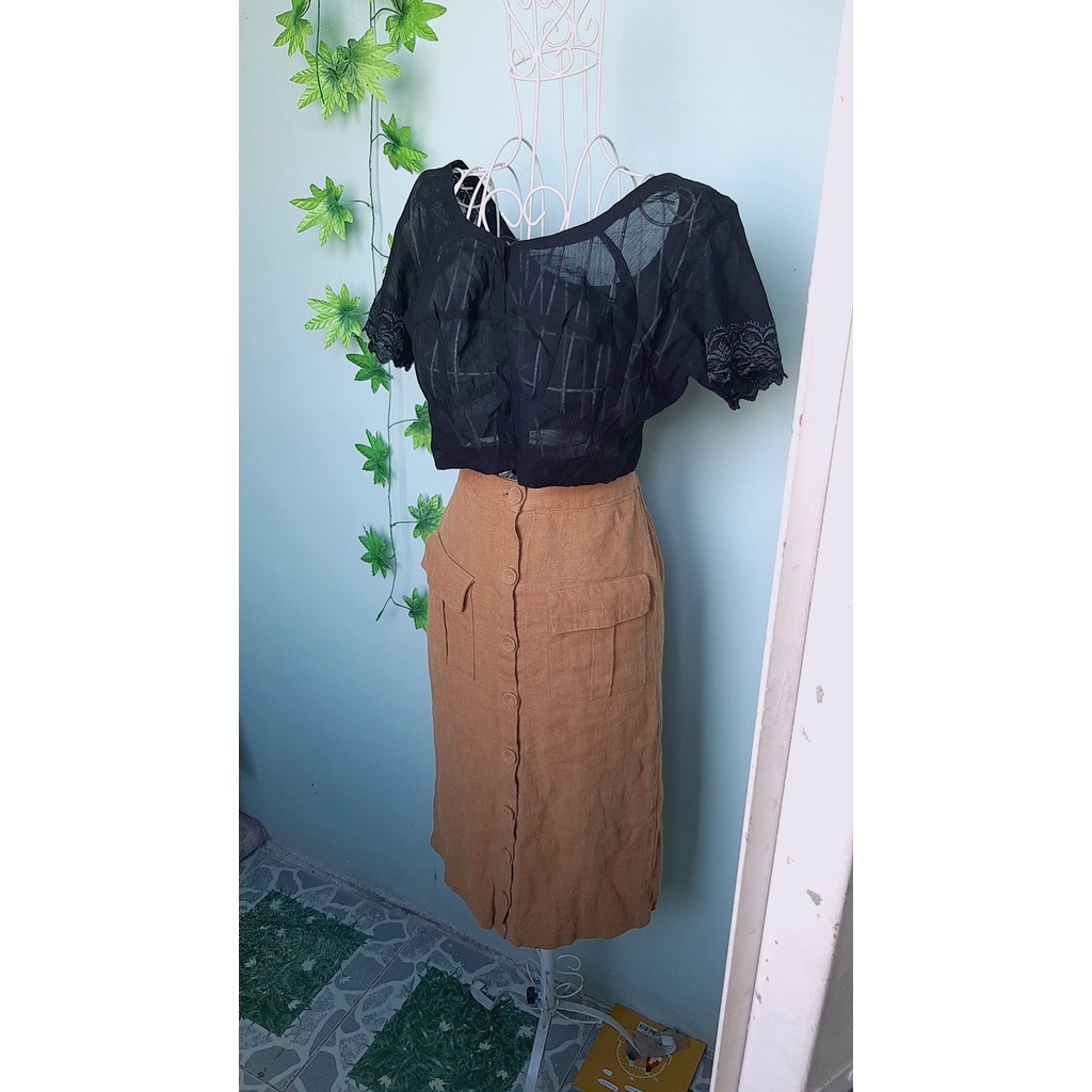 Áo croptop voan mỏng hot trend 2hand