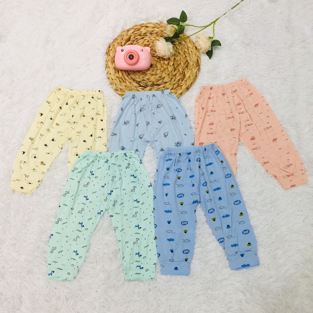 Quần chục dài cho bé trai bé gái thu đông cotton lạnh hàng loại 1 Carter QC01