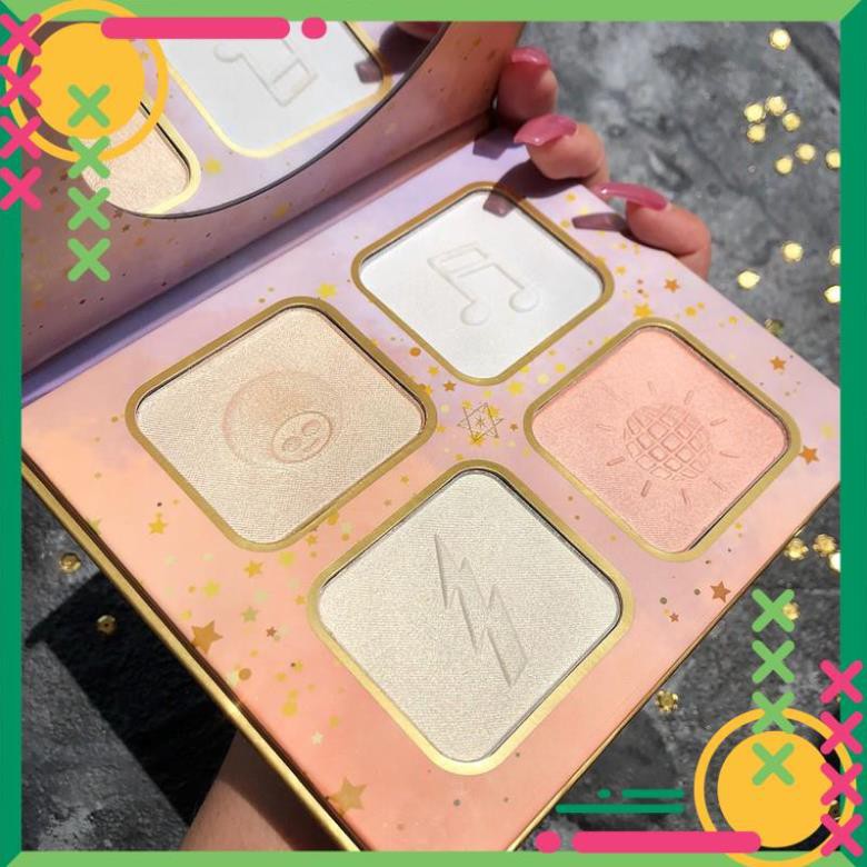 Phấn bắt sáng nhũ hilight 4 tông màu make up toàn diện Herorange Senabeauty