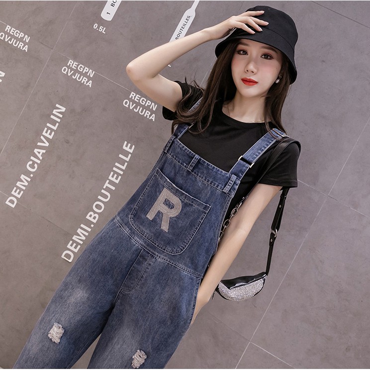 Quần Yếm Jean Nữ ★FREESHIP★ Yếm Bò Mẫu Mới HOT TREND Phiên Bản Hàn Quốc- B69