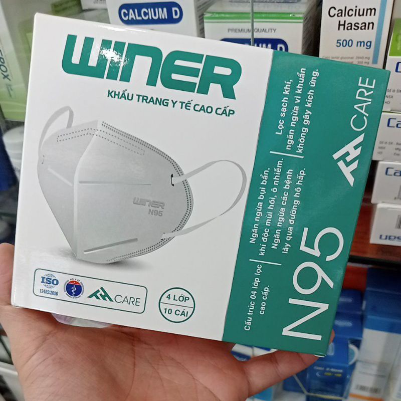 ✅ [Chính Hãng] N95 Winer Khẩu trang y tế cao cấp N95 (1 hộp 10 cái)