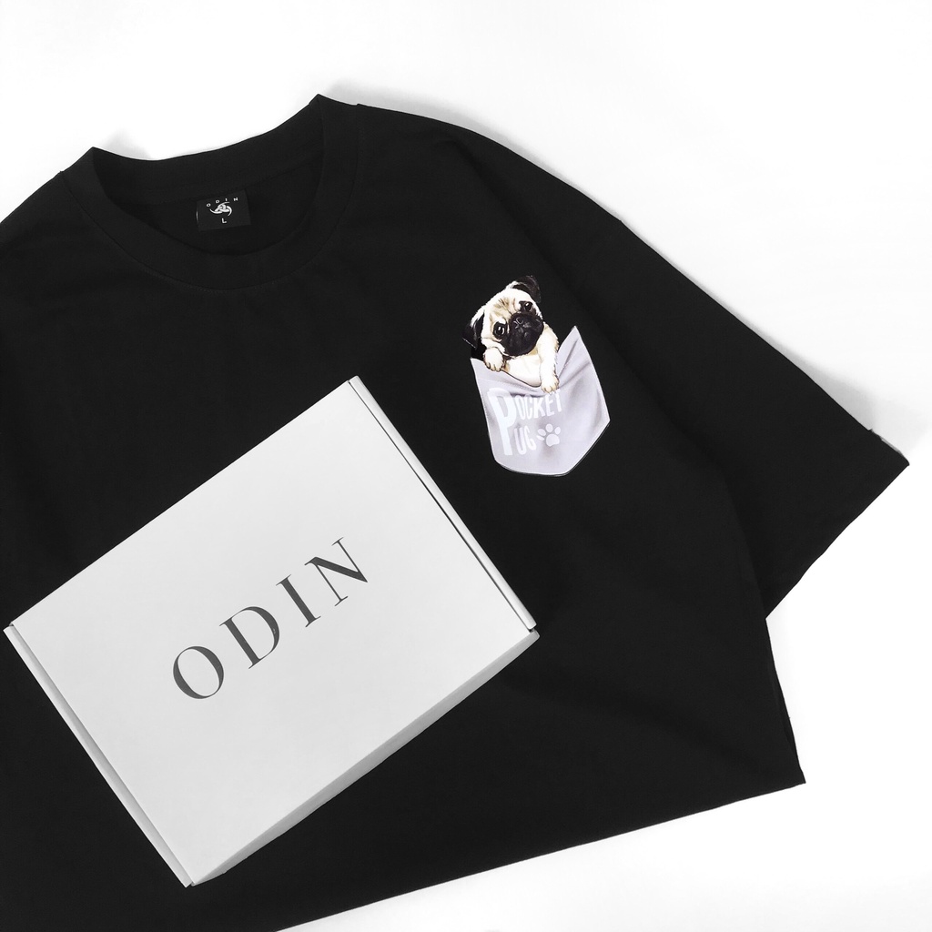 Áo thun Oversize Pug Pocket, áo phông T shirt nam nữ unisex, Odin Clothing | BigBuy360 - bigbuy360.vn