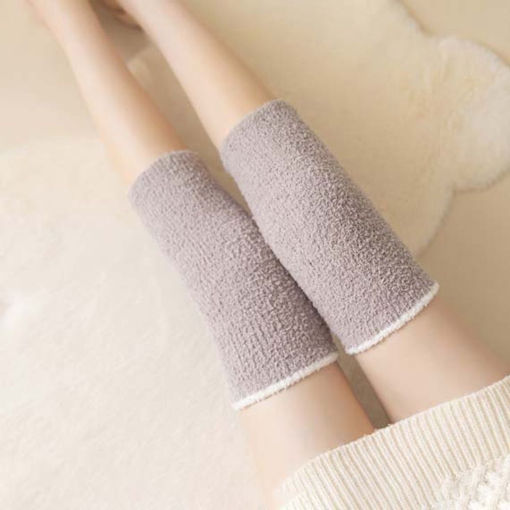 Vớ vải lông cừu san hô màu kẹo giữ ấm mùa đông phong cách Lolita xinh xắn cho nữ