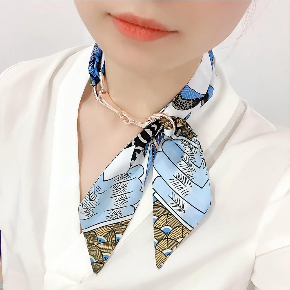 Khóa Cài Khăn Choàng Cổ Bằng Kim Loại Thời Trang Dành Cho Nữ