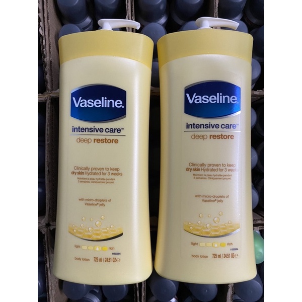 Kem, sữa dưỡng thể VASELINE Healthy nâng tone cho da 725ml chính hãng