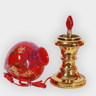 Đèn Thờ Quả Đào 3 Cỡ ( 16cm, 24cm, 29cm)