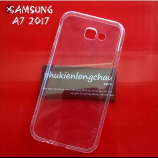 Ốp lưng dẻo cho samsung A7 2017 silicon trong suốt
