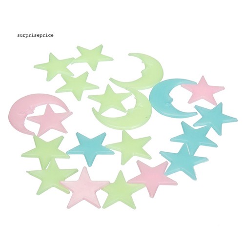 Set 20 hình dán dạ quang dán tường trang trí