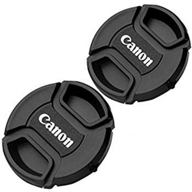 Lens Cap bấm giữa có chữ Canon đủ size