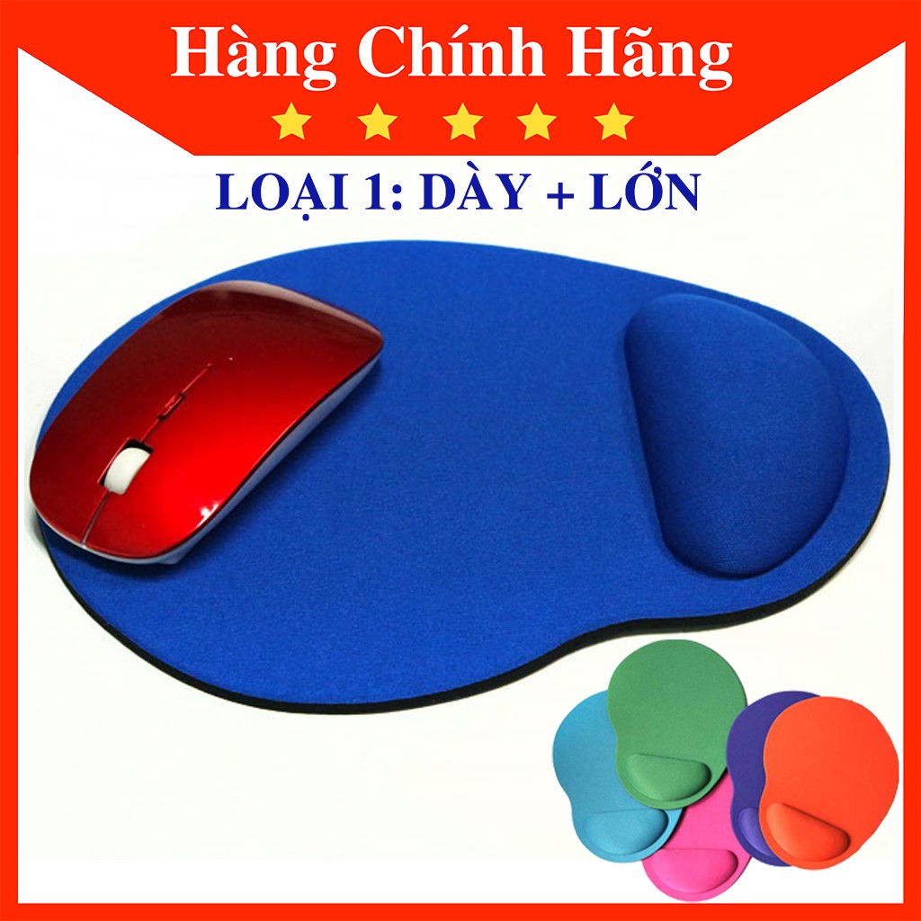 [Loại DÀY+LỚN] Miếng Lót Chuột DC06 Có Đệm Kê Chống Mỏi Tay, Chai Tay Size 230*180*20mm