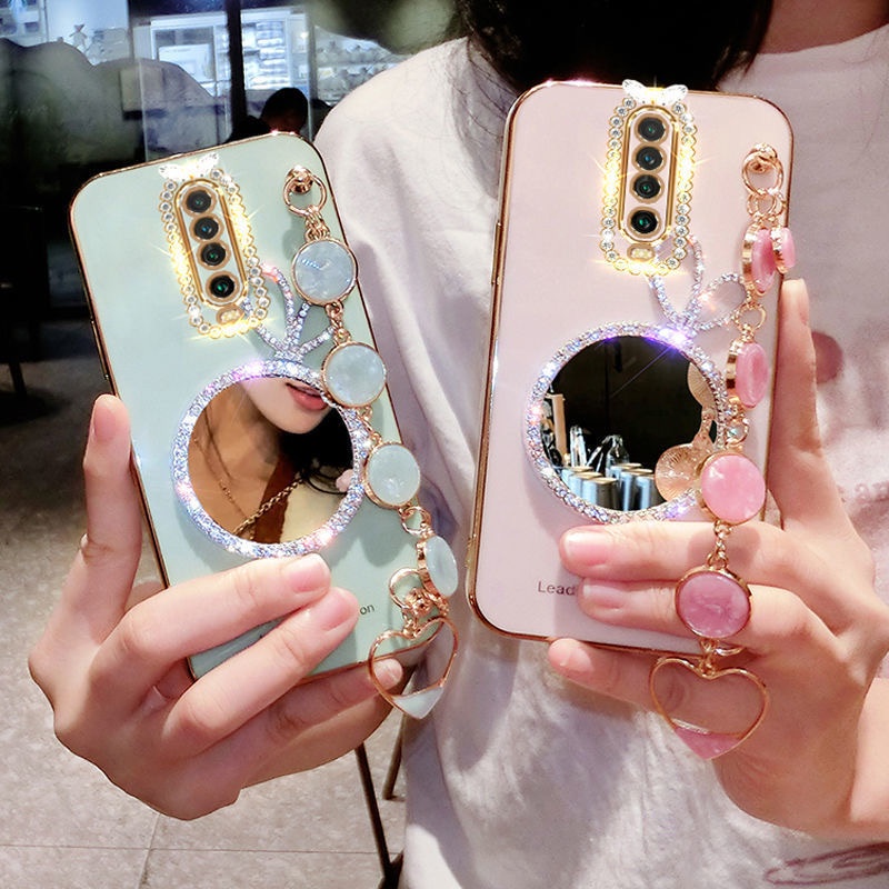 Ốp Điện Thoại Họa Tiết Thỏ Có Gương Trang Điểm Cho Xiaomi Redmi K30 K30i