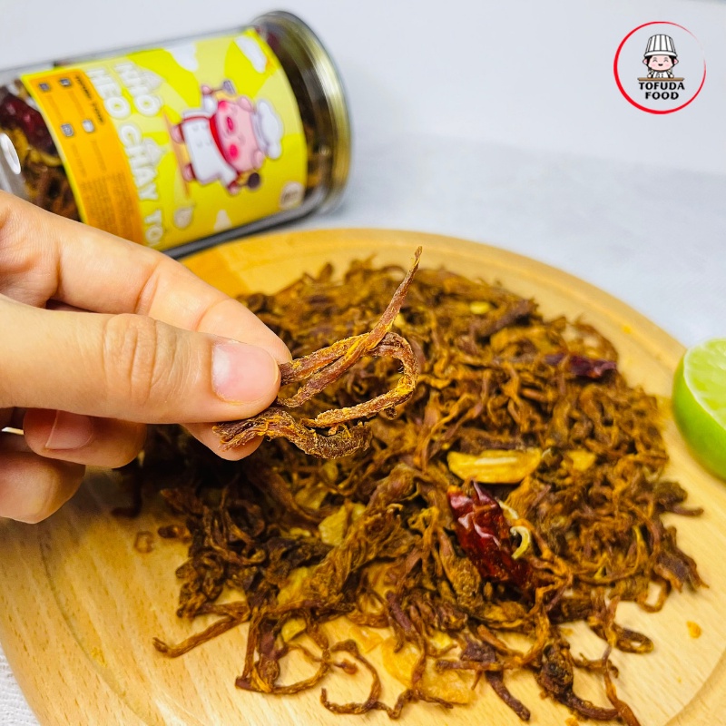 Khô heo cháy tỏi 200g khô lợn loại ngon cay bơ tỏi TOFUDA KHBT200 | BigBuy360 - bigbuy360.vn