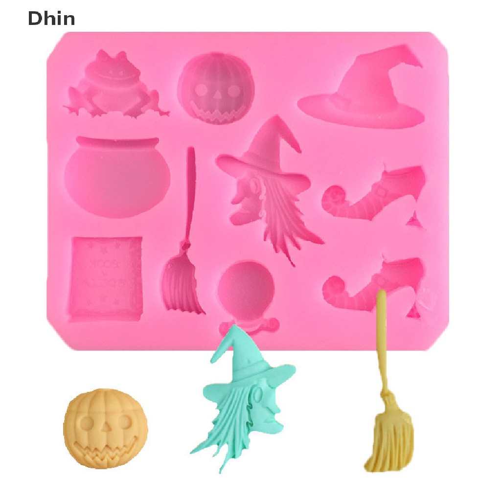 Khuôn Silicone Làm Bánh Hình Quả Bí Ngô Phong Cách Halloween Độc Đáo