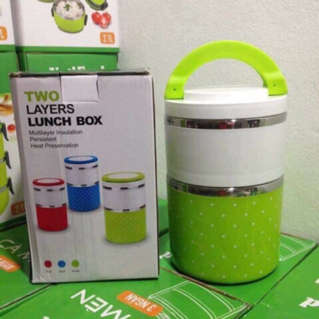 Cặp lồng chấm bi 2 tầng