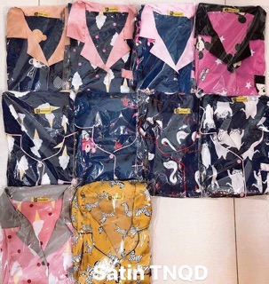 Bộ ngủ pijama phi lụa mềm mát ❤️
