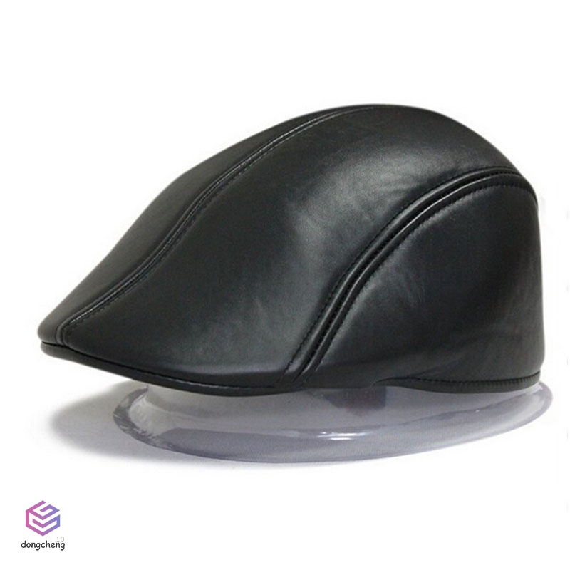 Mũ Beret Da Pu Thời Trang Cho Nam Và Nữ