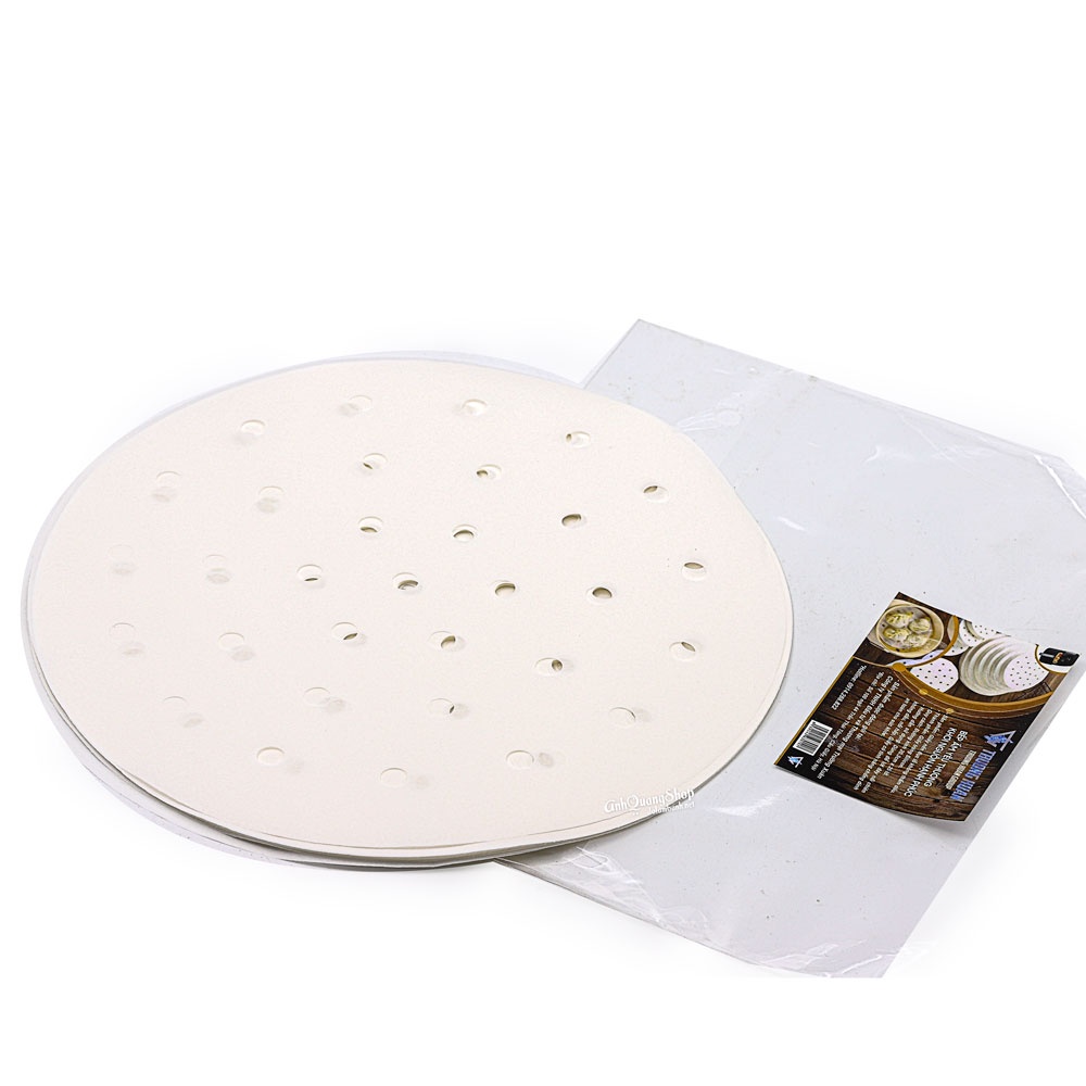Giấy nến đục lỗ dùng cho nồi chiên không dầu hoặc lót bánh bao 20cm