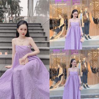đầm baby doll maxi 2 dây