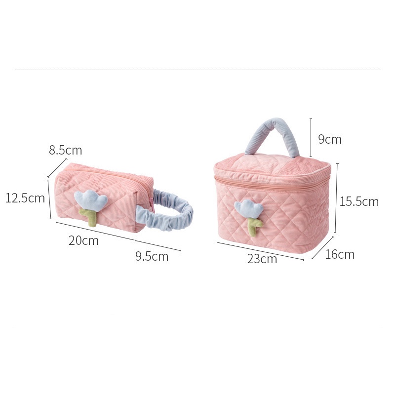 Túi Đựng Mỹ Phẩm Hình Hoa tulip Xinh Xắn Chất Lượng