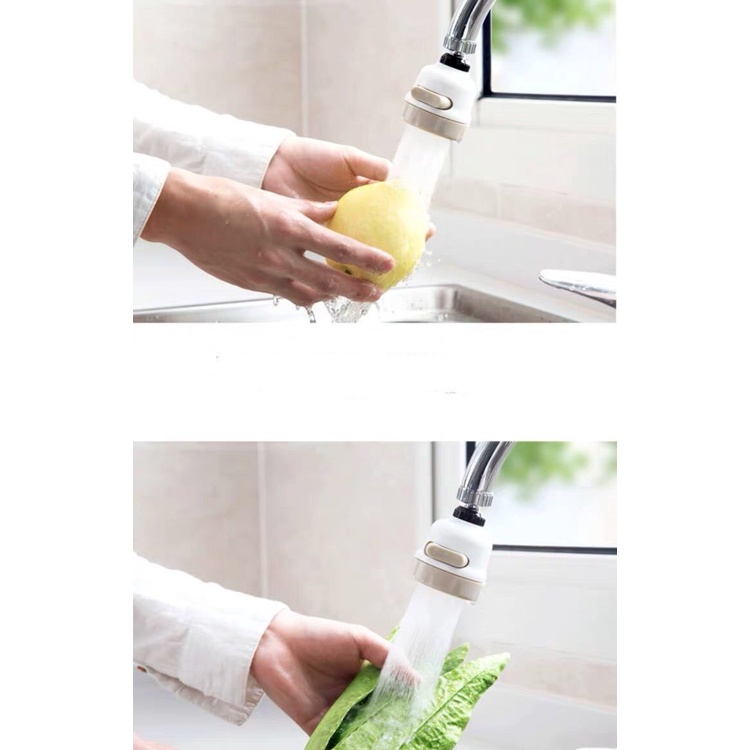 Đầu vòi nước tăng áp xoay 360 độ có van thay đổi chế độ tiện dụng