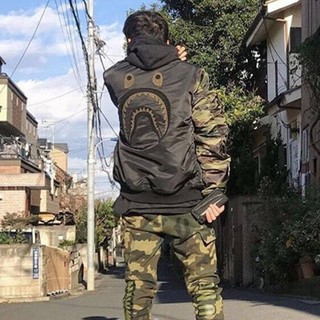 Áo khoác bape,Bomber jacket cá mập,Unisex