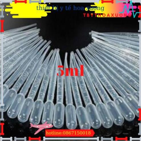 [Combo 300 ống ] Pipet 5ml,Pipet Nhựa 5ml, Ống hút Nhỏ Giọt