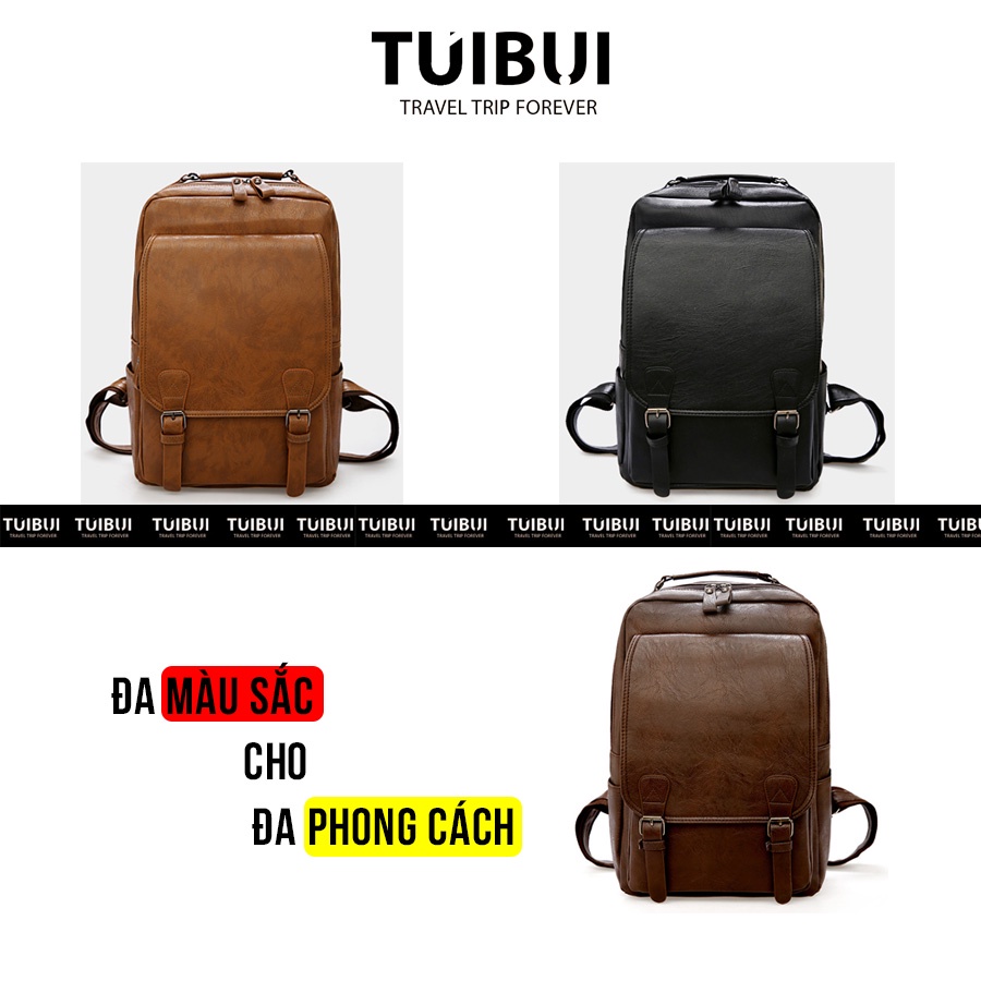 Balo da nam nữ unisex thời trang đi học, du lịch  có ngăn để máy tính, laptop 15.6 inch