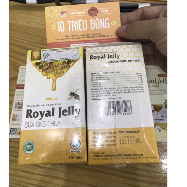 Sữa Ong Chúa ROYAL JELLY SCHON (Chính hãng tem nguyên- Date mới)