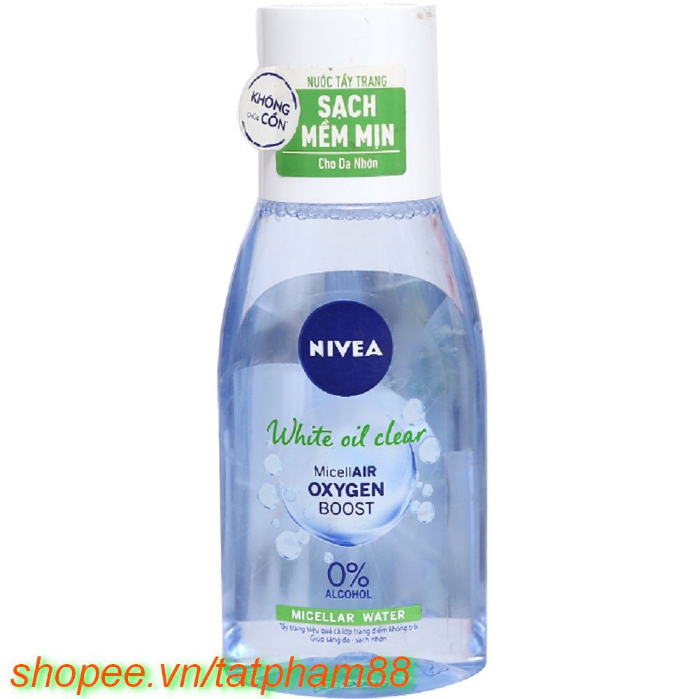 Nước Tẩy Trang 125Ml Nivea Xann Cho Da Nhờn Micellar Water Ngăn Nhờn Và Ngừa Mụn Chính Hãng.