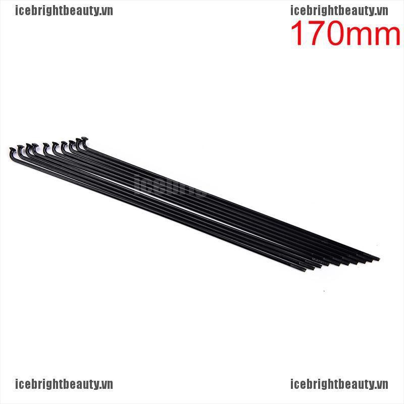 Bộ 10 Căm Xe Đạp 14G + Núm Vú 12mm 170~286mm Bằng Thép