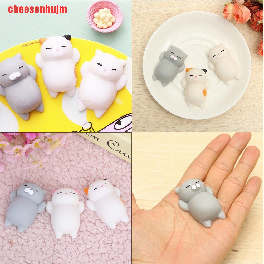 Đồ Chơi Nắn Bóp Đàn Hồi Giảm Stress Hình Chú Mèo