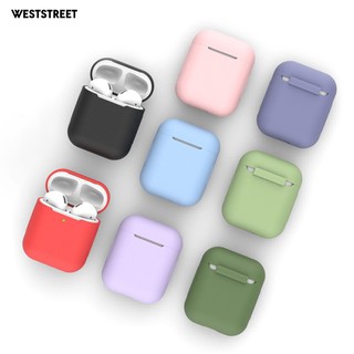 Vỏ bọc hộp sạc tai nghe Airpods 1/2 bằng silicon chống sốc