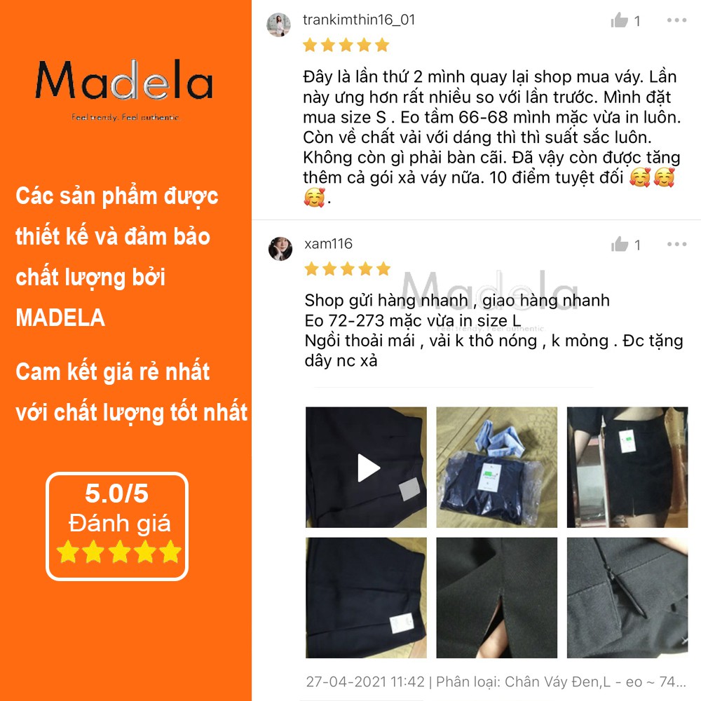 Chân Váy Chữ A Ngắn Xẻ Tà Madela , Váy Chữ A Ngắn Công Sở Xẻ Tà trước trẻ trung - CVAX02 | BigBuy360 - bigbuy360.vn