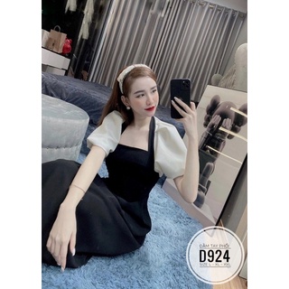 Bigsize Đầm tay phối D924