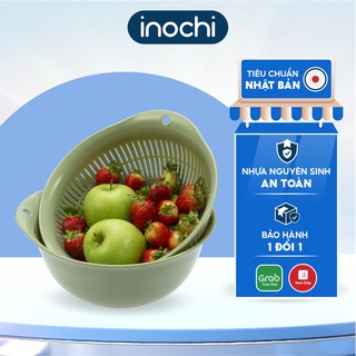 [Xuất Nhật] Bộ thau rổ nhựa Inochi Yoko cao cấp an toàn cho sức khỏe chắn chắn tiện dụng