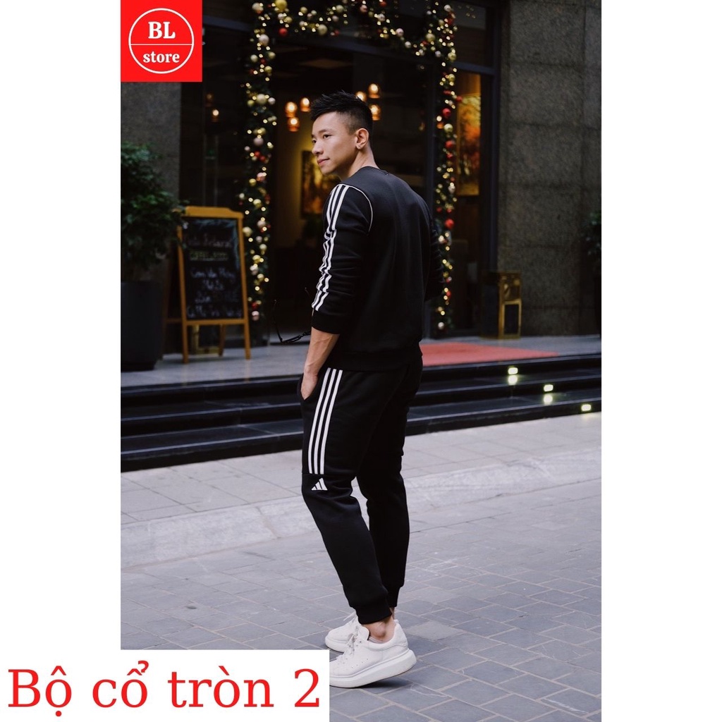 Bộ thể thao nam thu đông, Bộ nỉ nam cao cấp co giãn phong cách năng động mạnh mẽ