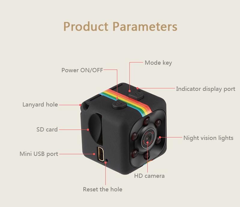 Mini SQ11 Full HD 1080P DV Sport Action Camera Xe ghi hình DVR Máy quay phim