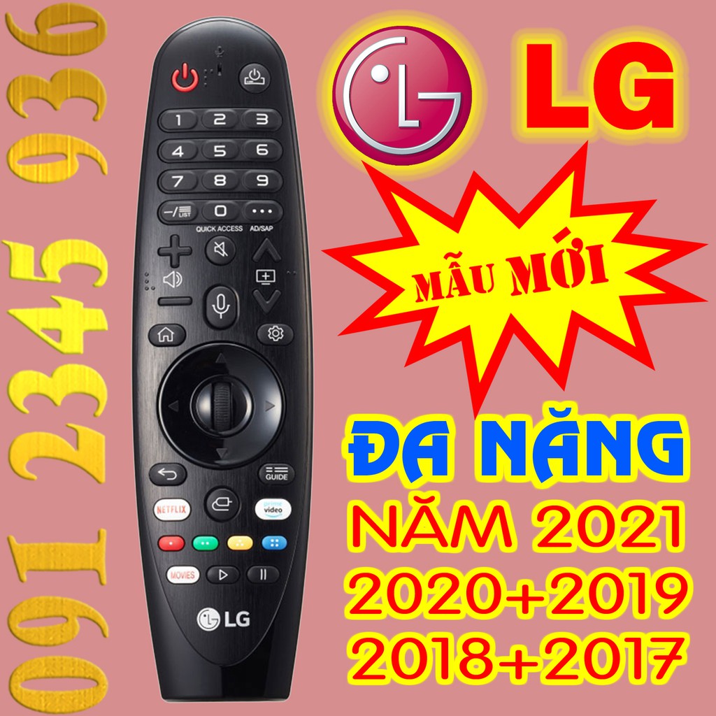 Điều khiển LG "GIỌNG NÓI" 2021 + 2020 + 2019 + 2018 + 2017 ''ĐA NĂNG'' "HÀNG MỚI SIÊU ĐẸP" cho Tivi Smart. (Mẫu số 7)