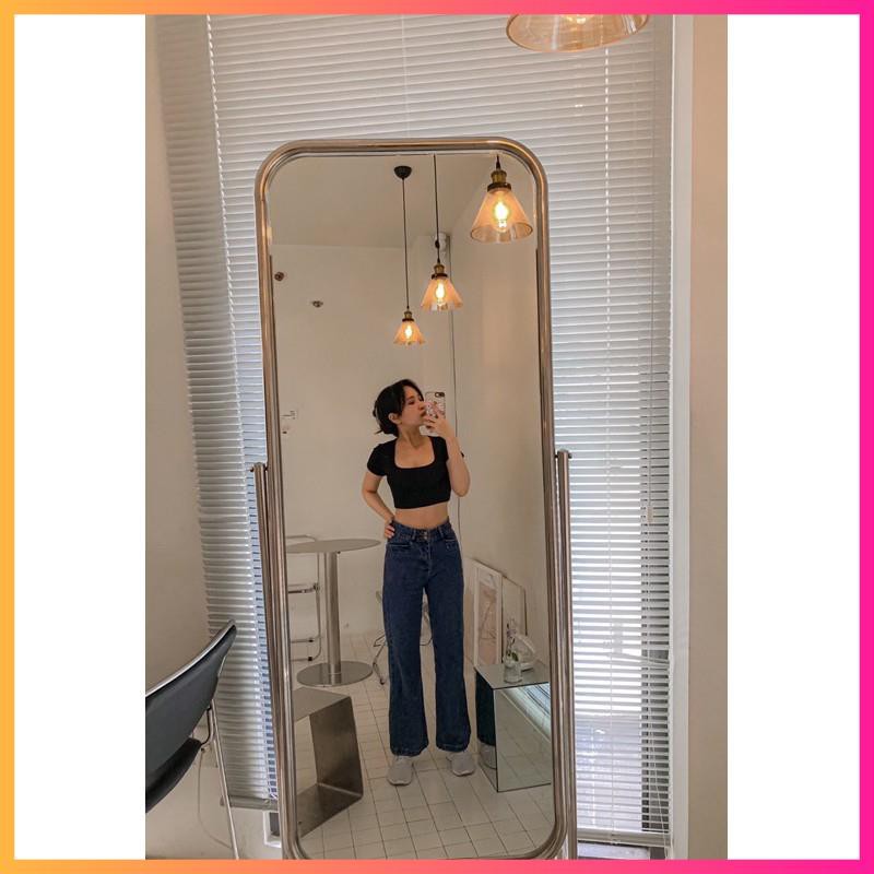 Áo Basic Croptop cổ U, Áo crotop thun body hack eo - MOONMY | BigBuy360 - bigbuy360.vn