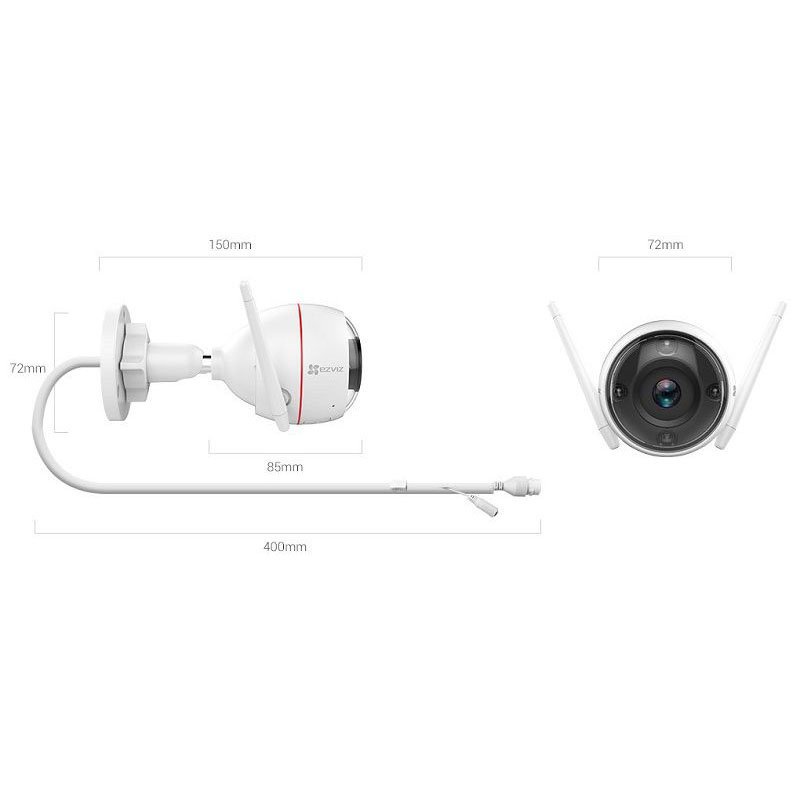 Camera wifi Ezviz Ngoài Trời C3W Có Còi Hú , Đàm thoại 2 chiều, Phát hiện chuyển động, FullHD