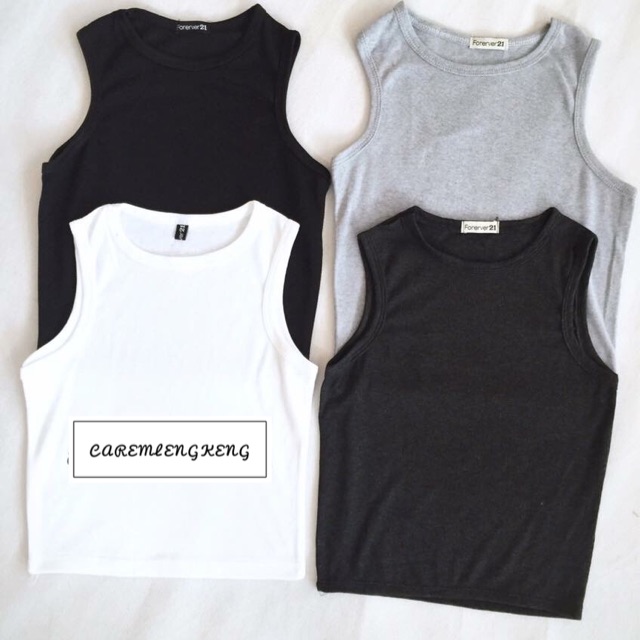 Áo ba lỗ crop chất đẹp (có cận vải)