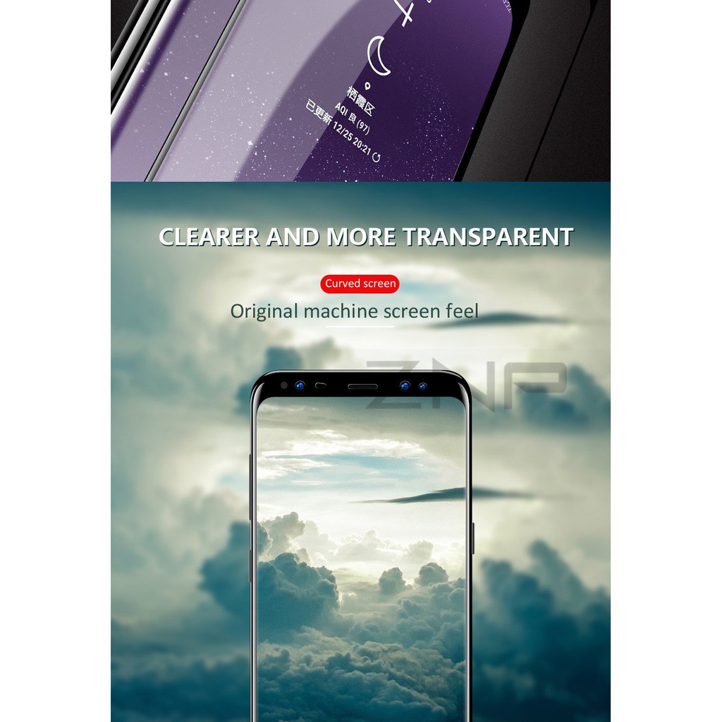 Miếng dán 5D Full màn cho Samsung Galaxy Note 8 - Đen