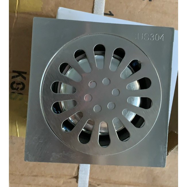 Phễu thoát sàn lược rác Hố Ga Thoát Nước Sàn Bằng 100% INOX 304 HG4 chống hôi