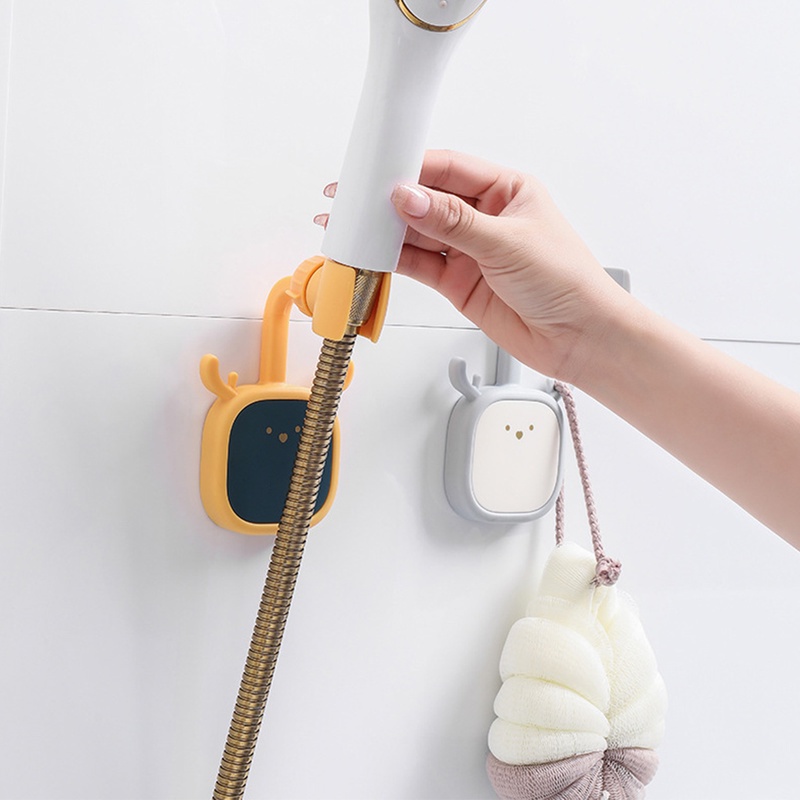 360° Giá Đỡ Vòi Hoa Sen Gắn Tường Tự Dính Có Thể Điều Chỉnh Tiện Dụng Cho Nhà Tắm