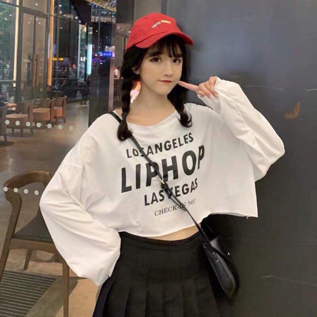[FREESHIP ĐƠN TỪ 50K] Áo croptop LIPHOP dài tay NTA0919