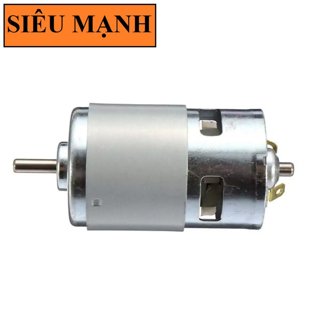 Mô tơ 775 Trục Tròn 5mm 12V 160W Siêu Khỏe, motor 775, chế máy khoan, chế máy cắt, chế quạt, chế máy bơm