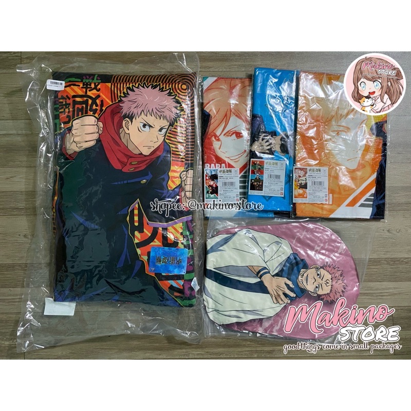 Goods/ Huy hiệu, móc khoá, gối, ví, khăn tắm chính hãng JP Jujutsu Kaisen