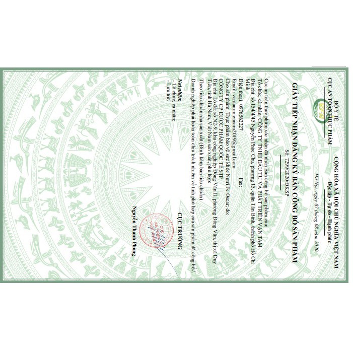 Sắt nước NUTRIFE OSCAR | Thế Giới Skin Care