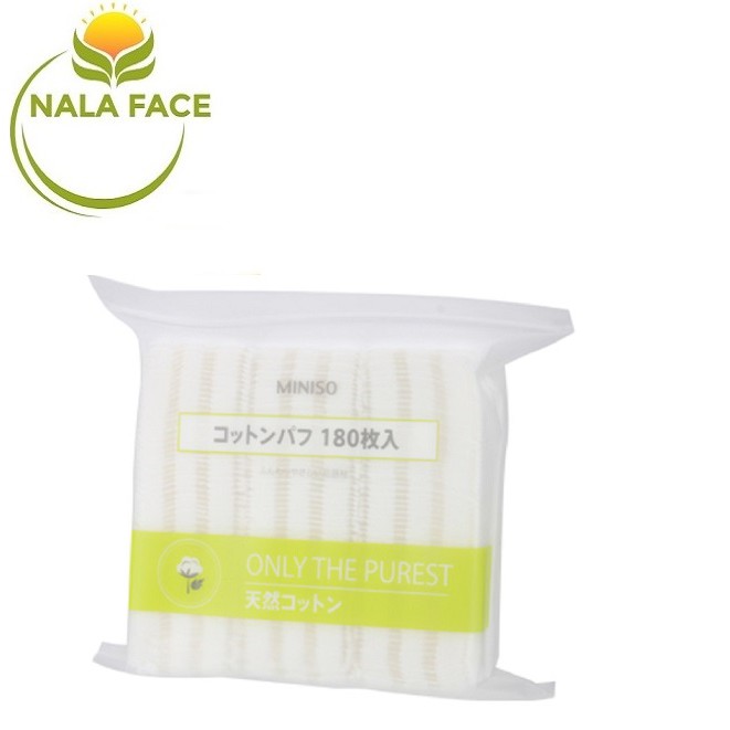 Bông Tẩy Trang Miniso Only The Purest 180 Miếng